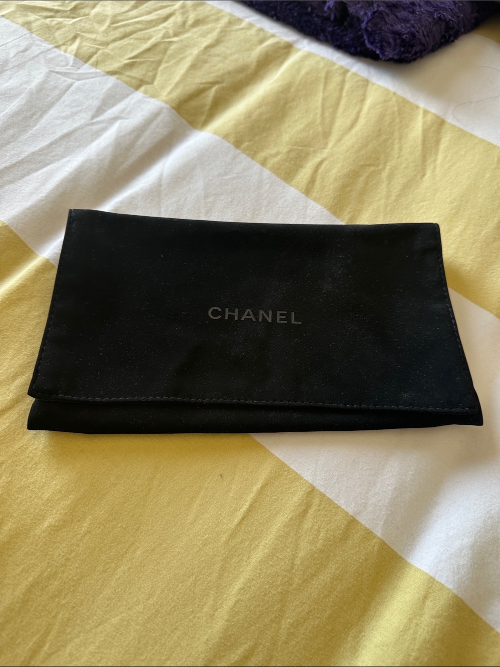 Chanel felt wallet dustbag